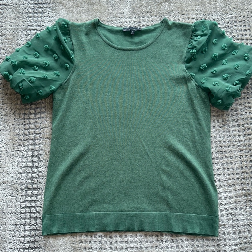 Adrianna Papell short sleeve sweater